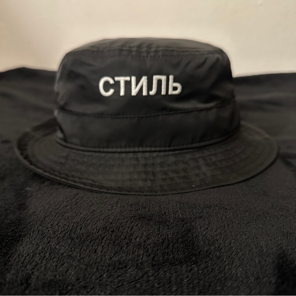 Heron Preston Black Bucket Hat - Picture 3 of 6